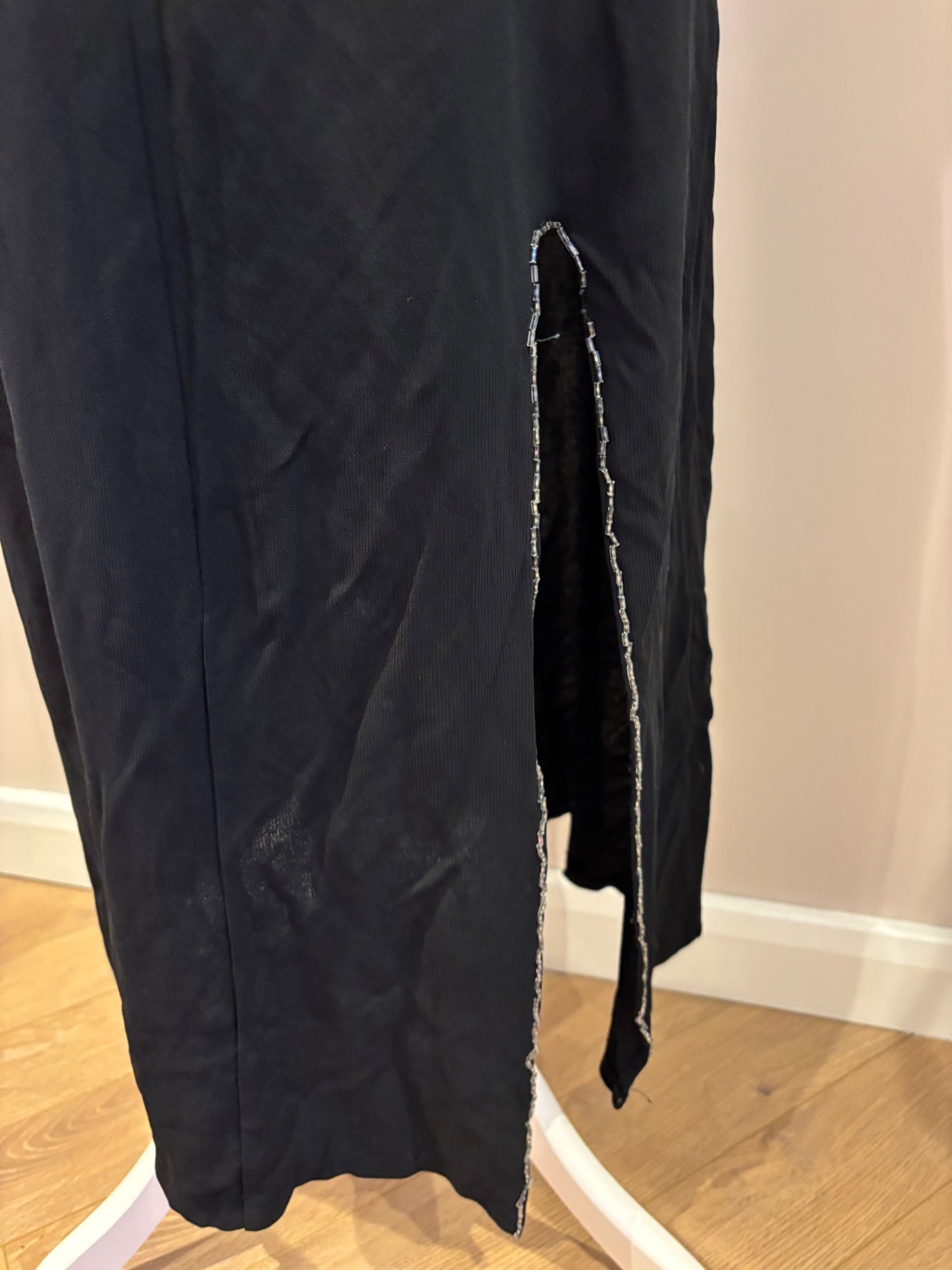 Long back dress with slit