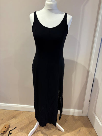 Long back dress with slit