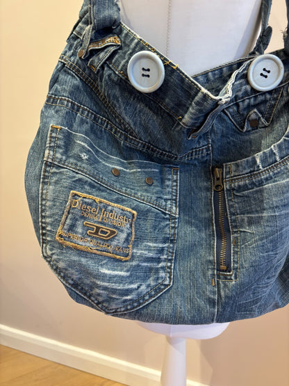 Reworked bag out of diesel Jeans