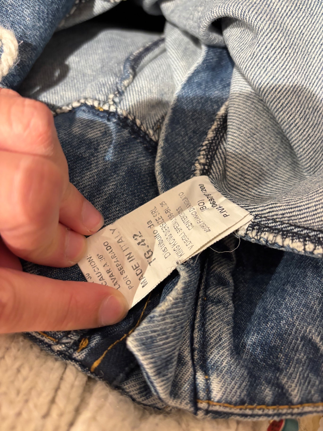 Blue high waist wide leg jeans 