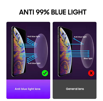 Blair Grey Oval Anti-Blue Light Glasses