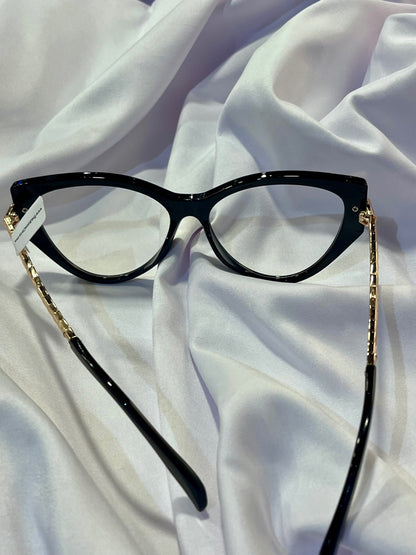 Serpentina Black Cat Eye Anti-Blue Light Glasses