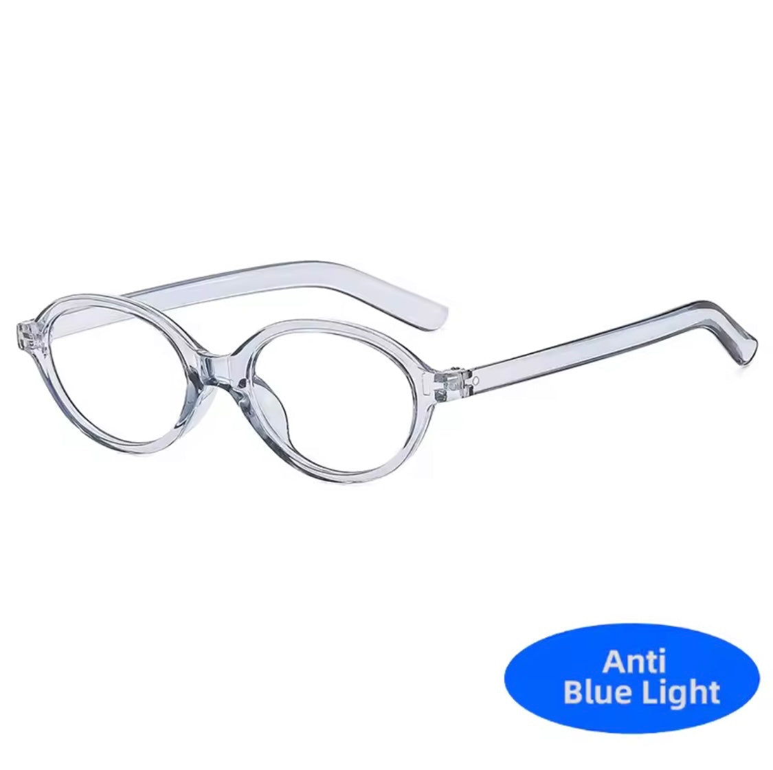 Blair Grey Oval Anti-Blue Light Glasses