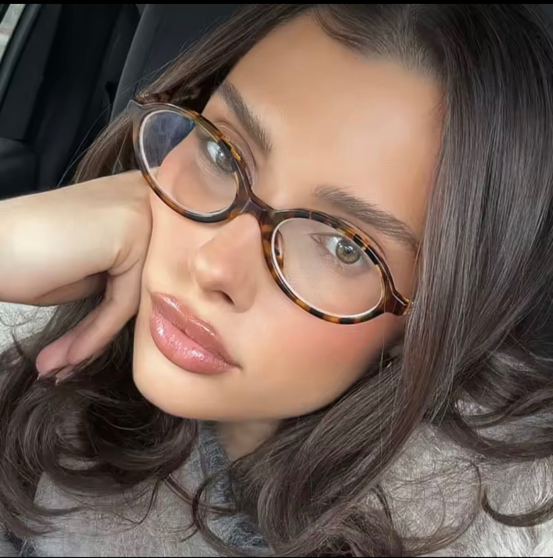 Blair Brown Oval Anti-Blue Light Glasses 