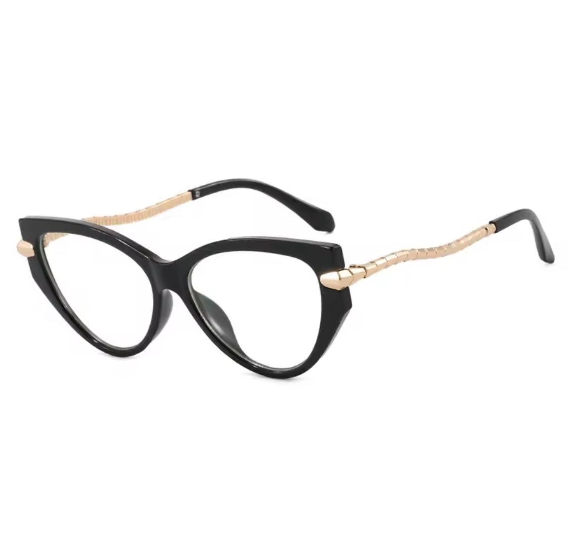 Serpentina Black Cat Eye Anti-Blue Light Glasses