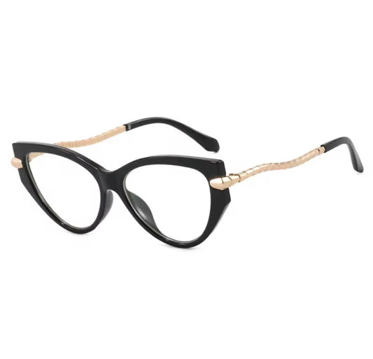 Serpentina Black Cat Eye Anti-Blue Light Glasses
