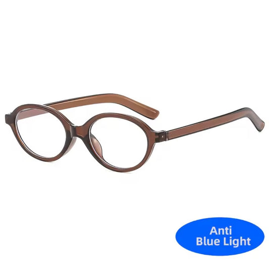 Blair Brown Oval Anti-Blue Light Glasses 