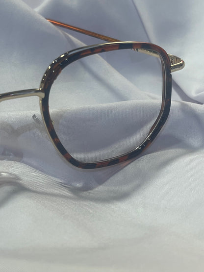 Sandy Tortoiseshell Square Anti Blue Light Glasses 