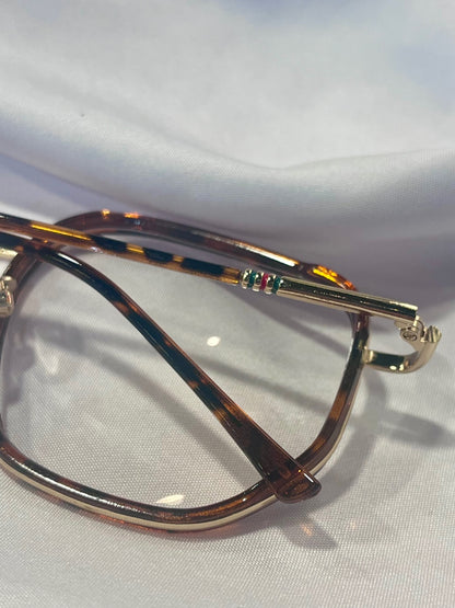 Sandy Tortoiseshell Square Anti Blue Light Glasses 