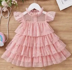 Peachy/Pink Tulle Tutu Dress