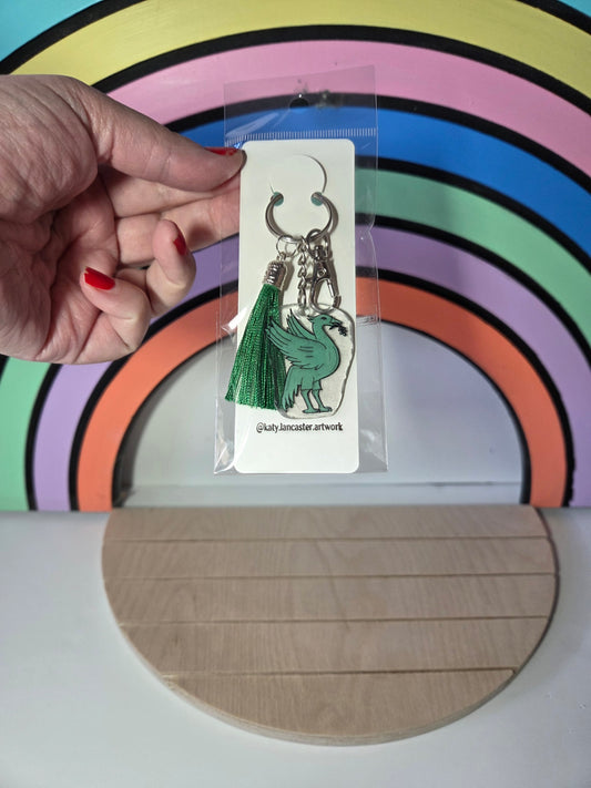 Handmade Liverbird keyring 