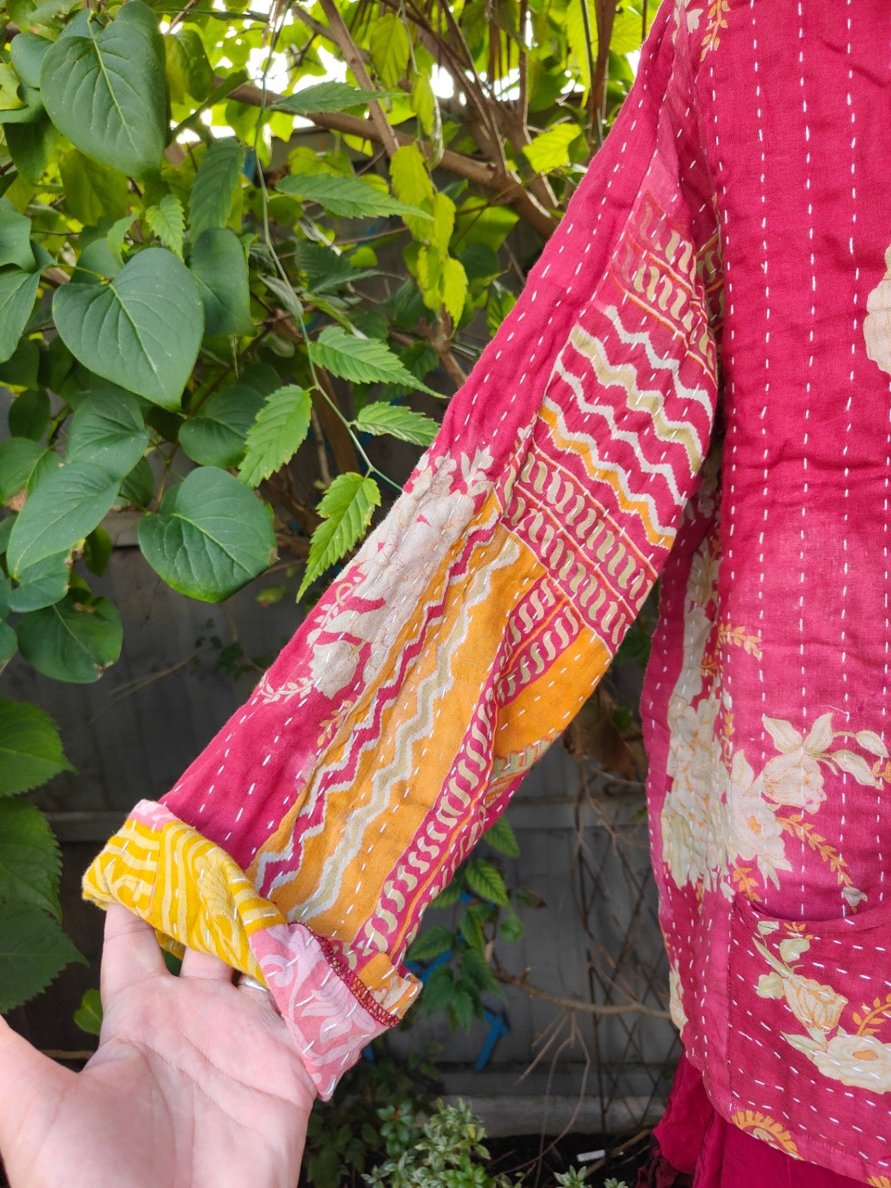 Kantha Festie Hoodie 6-14 red yellow