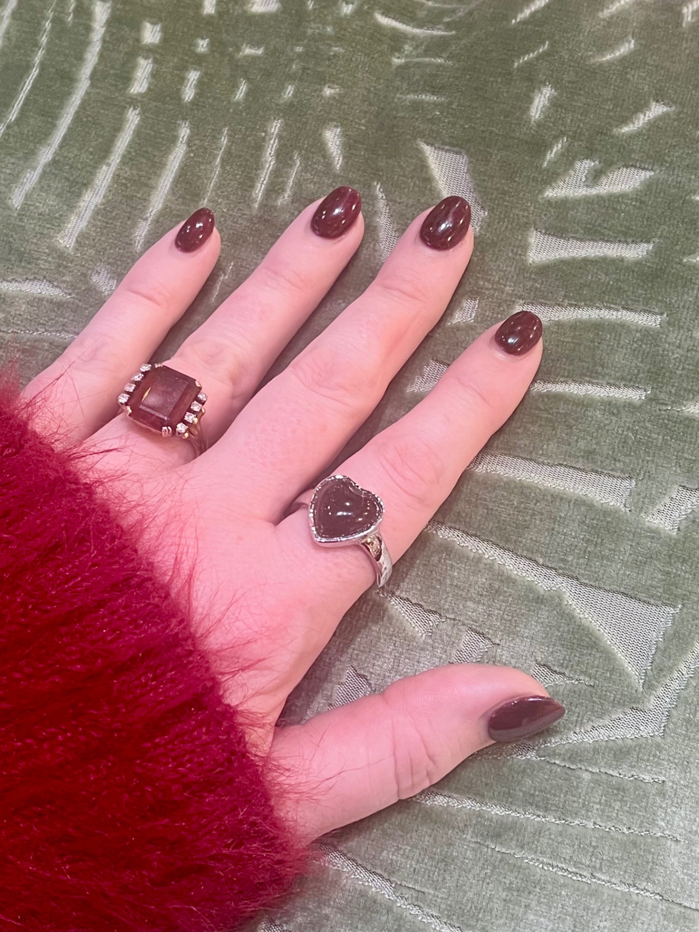Mystic Mood Ring Heart Silver Mixed Sizes