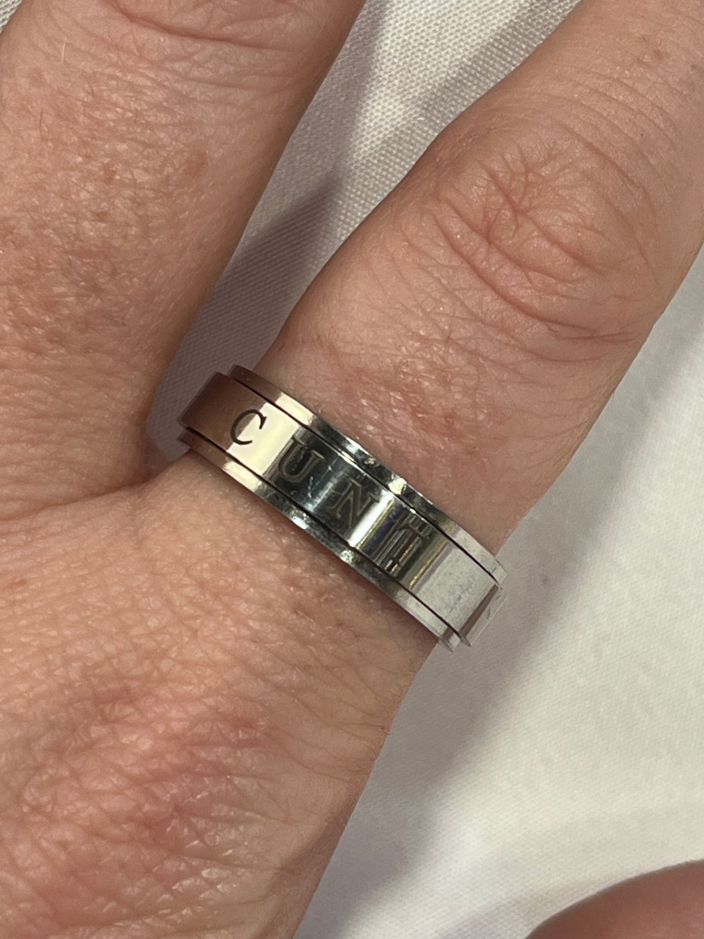 C*UNT Spinner Ring Gold – Size 10 Stainless Steel