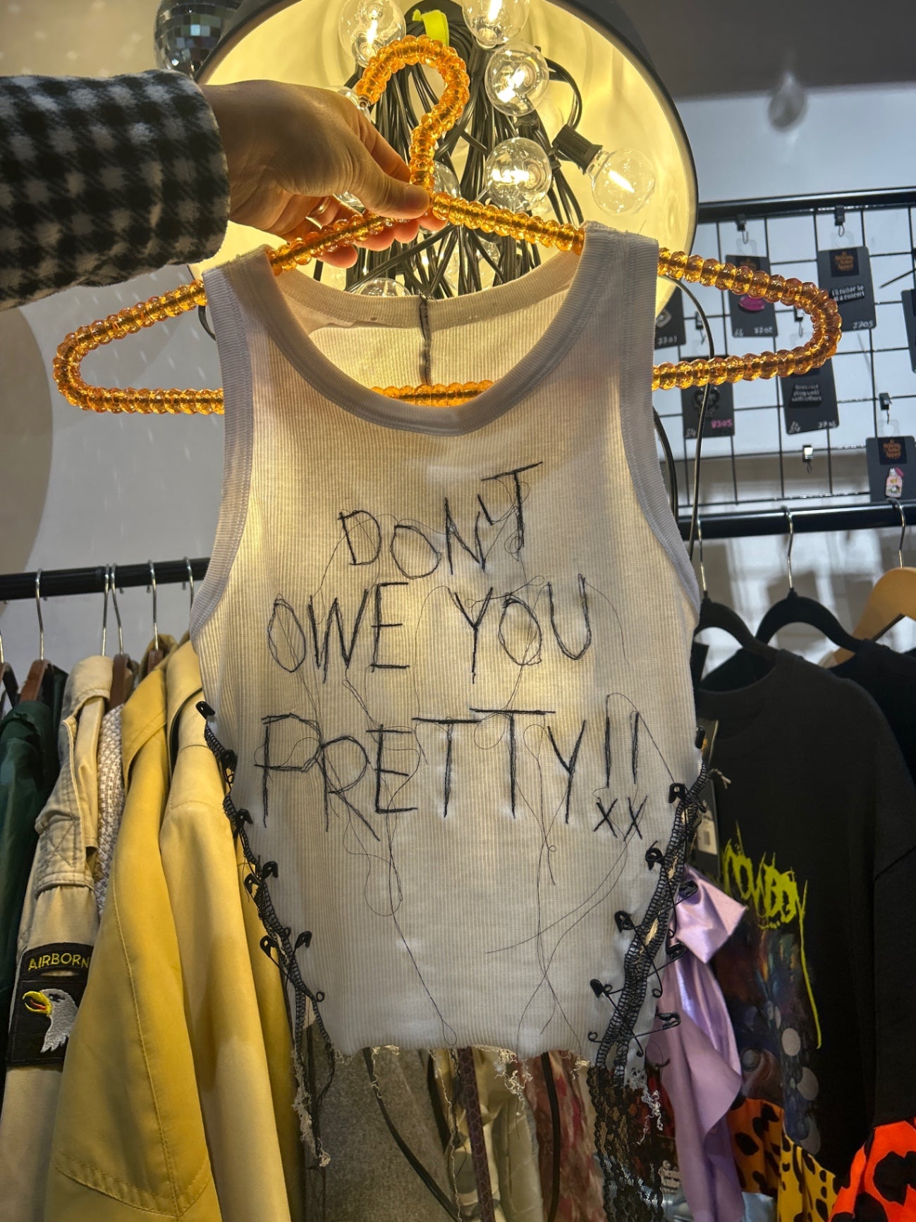 Upcycled tank top
