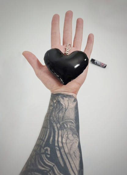 HEART CHARM KEYRING