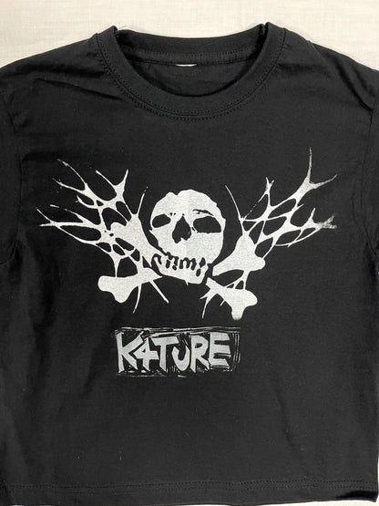 K4TURE tramp stamp baby tee 