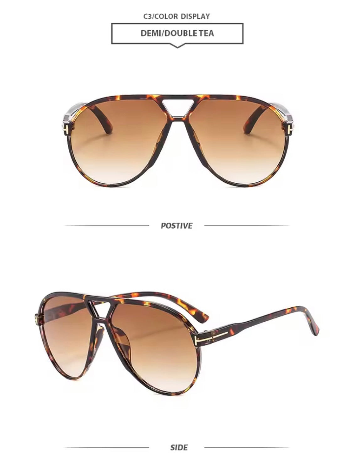 The Rae – Demi Tortoiseshell Aviator Sunglasses