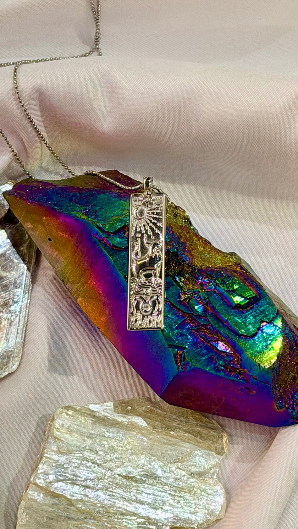 Taurus Zodiac Amulet Necklace Silver | Waterproof Stainless Steel