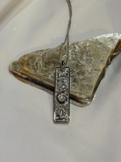 Capricorn Zodiac Amulet Necklace Silver Waterproof Stainless Steel