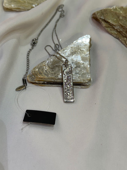 Leo Zodiac Amulet Necklace Silver Waterproof Stainless Steel