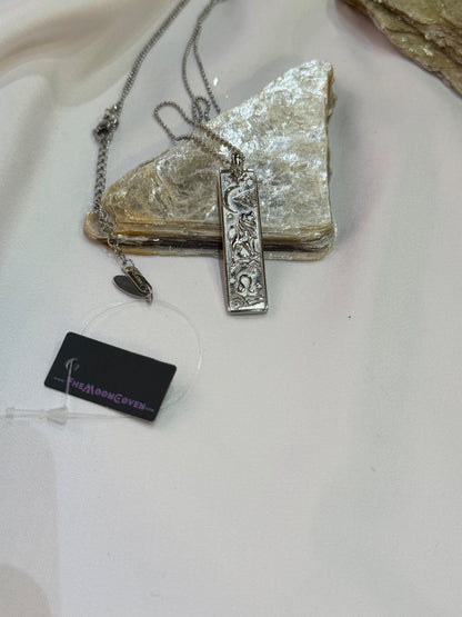 Leo Zodiac Amulet Necklace Silver Waterproof Stainless Steel