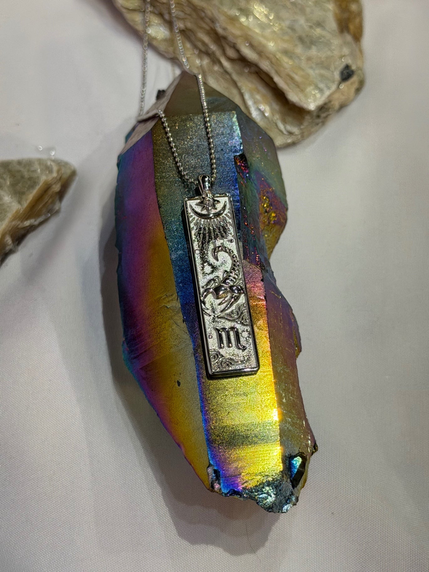 Scorpio Zodiac Amulet Necklace Gold Waterproof Stainless Steel