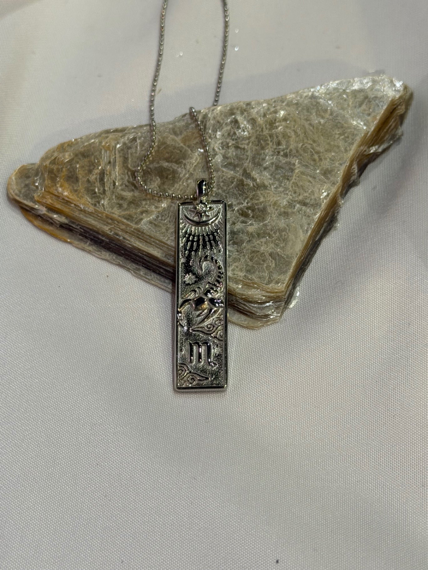 Scorpio Zodiac Amulet Necklace Gold Waterproof Stainless Steel