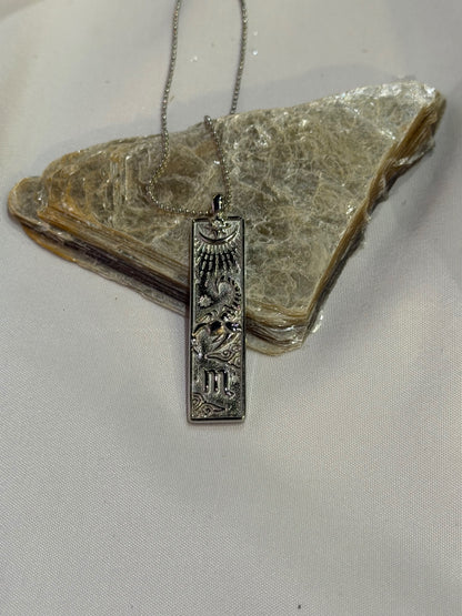 Scorpio Zodiac Amulet Necklace Gold Waterproof Stainless Steel