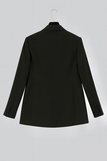 “The Amara Rose Blazer – Midnight Bloom Edition 🌙”