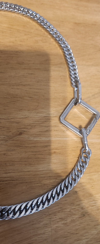 Chunky stainless Steel statement necklace