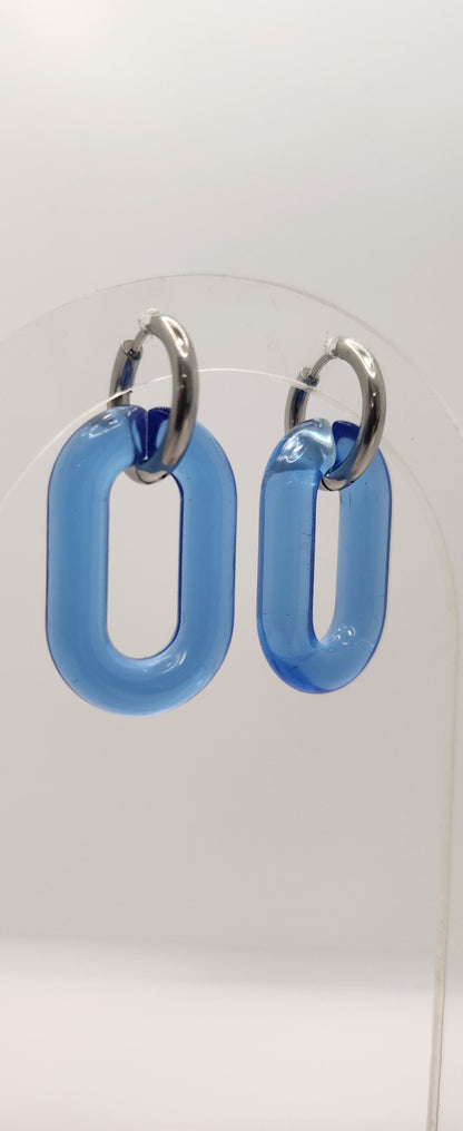 Jelly link earrings