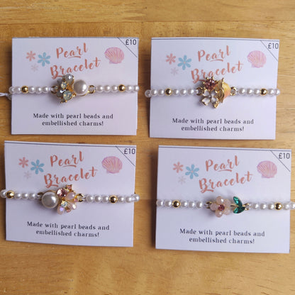 Adjustable Bracelets with Embellished Charms