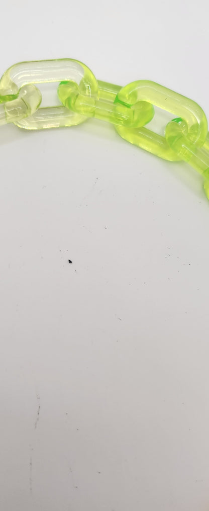 Acrylic jelly link necklace