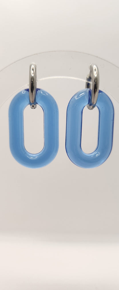 Jelly link earrings