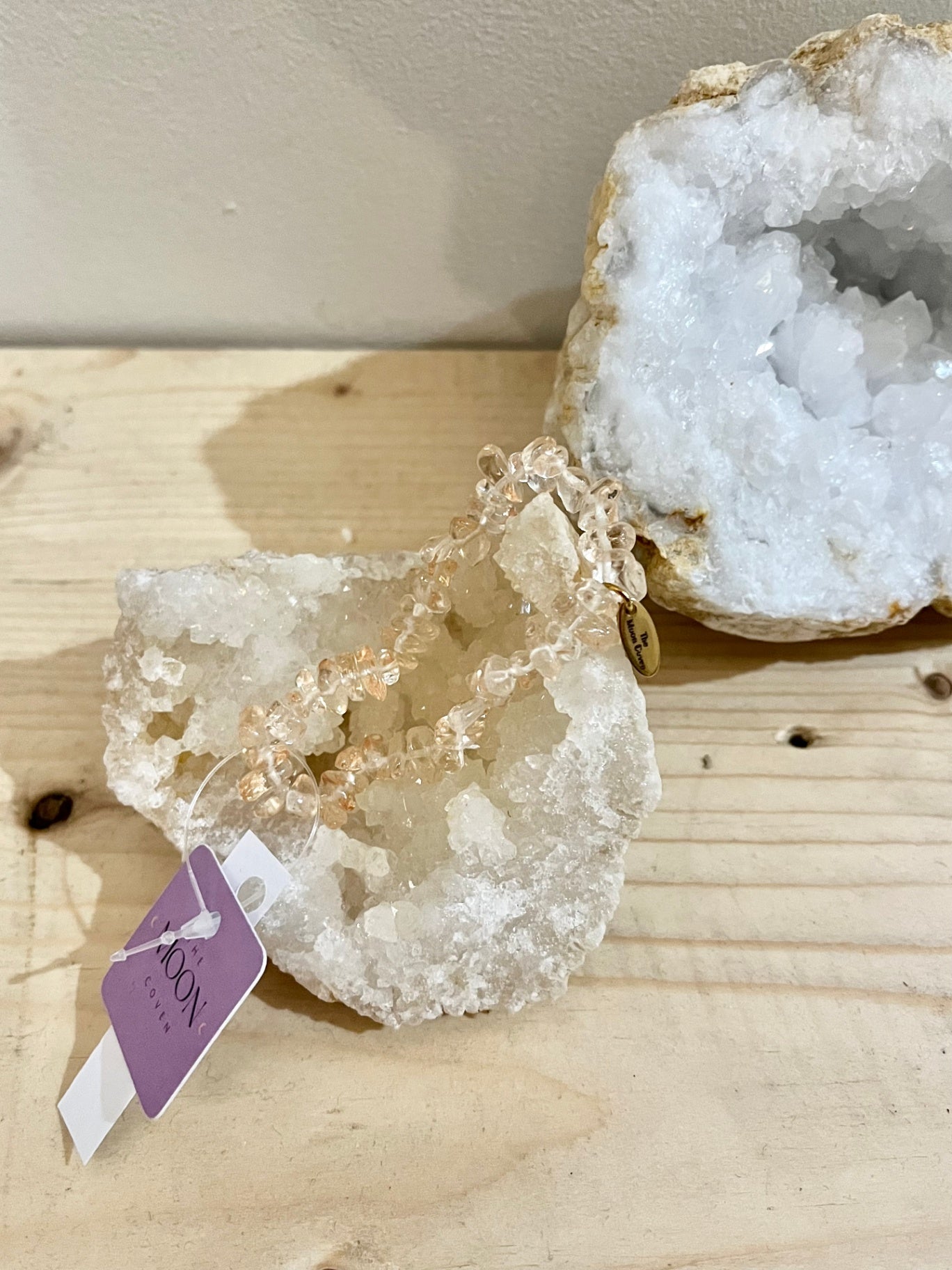 ✨ Citrine Crystal Chip Bracelet