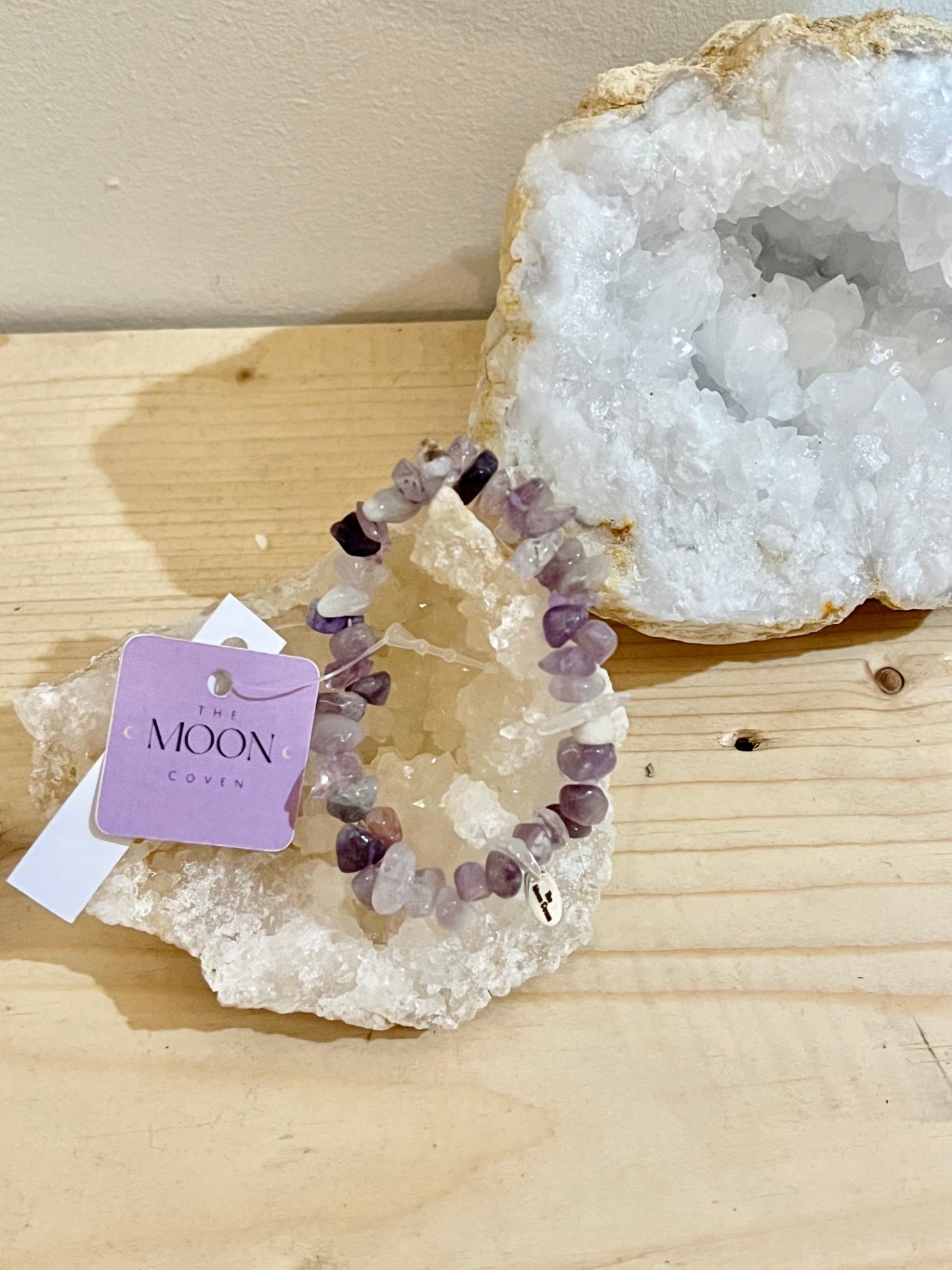 💜 Fluorite Crystal Chip Bracelet