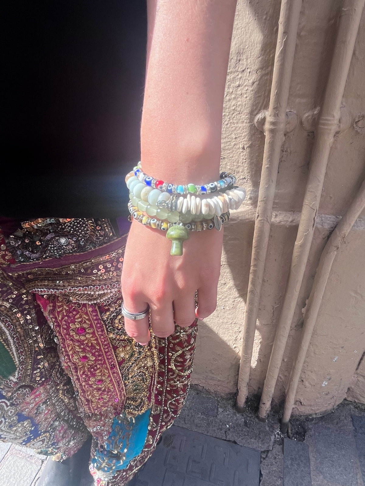 Cosmic Balance Bracelet – Turquoise & Amethyst Moon | Intuition, Healing & Transformation