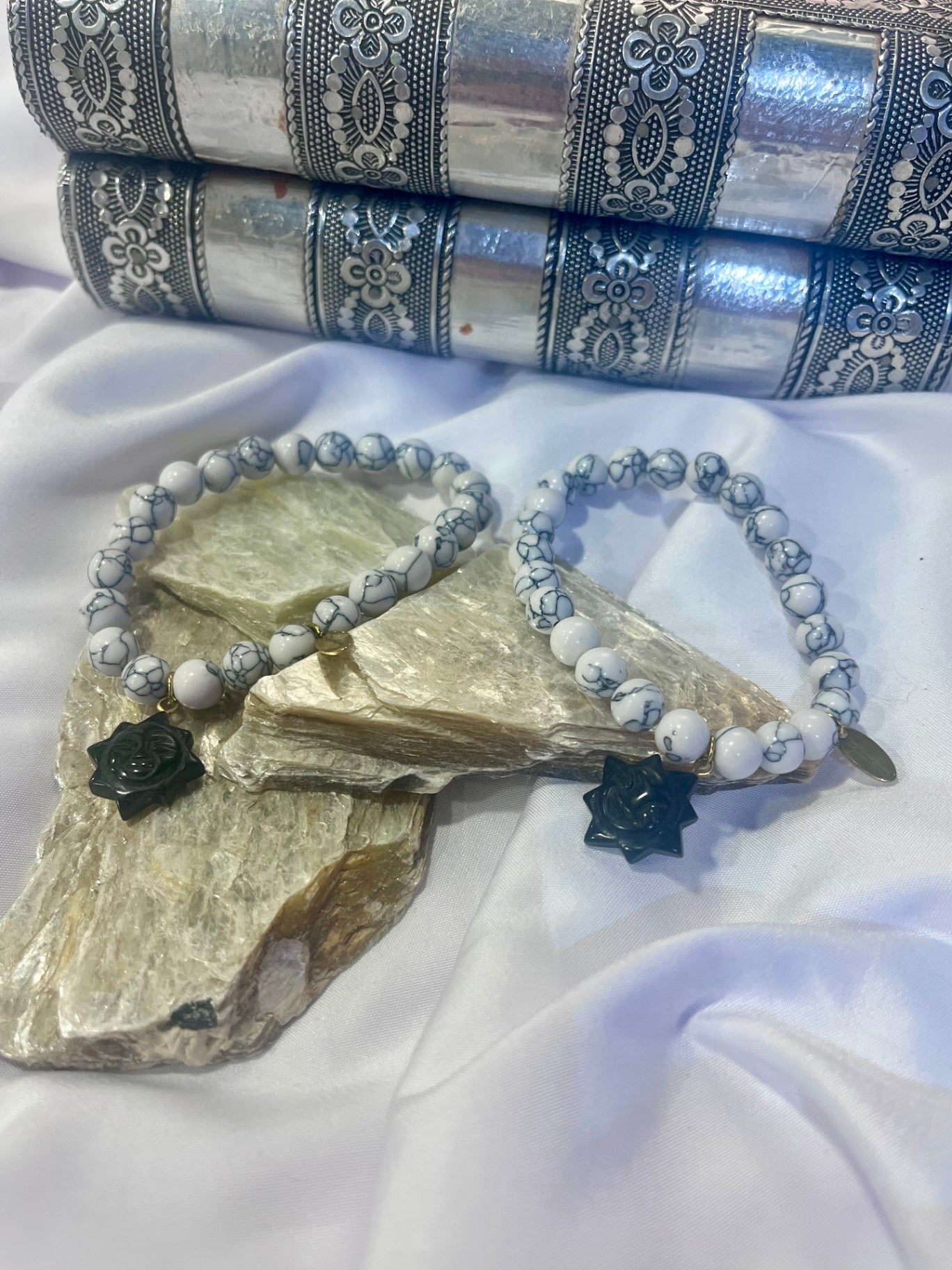 Howlite Sun Bracelet – Calm Mind, Inner Strength & Balance