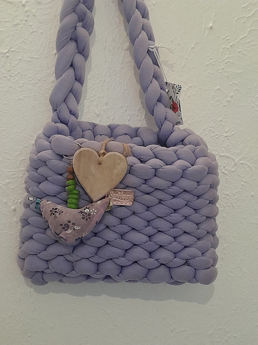 Handbag - Blue with Heart