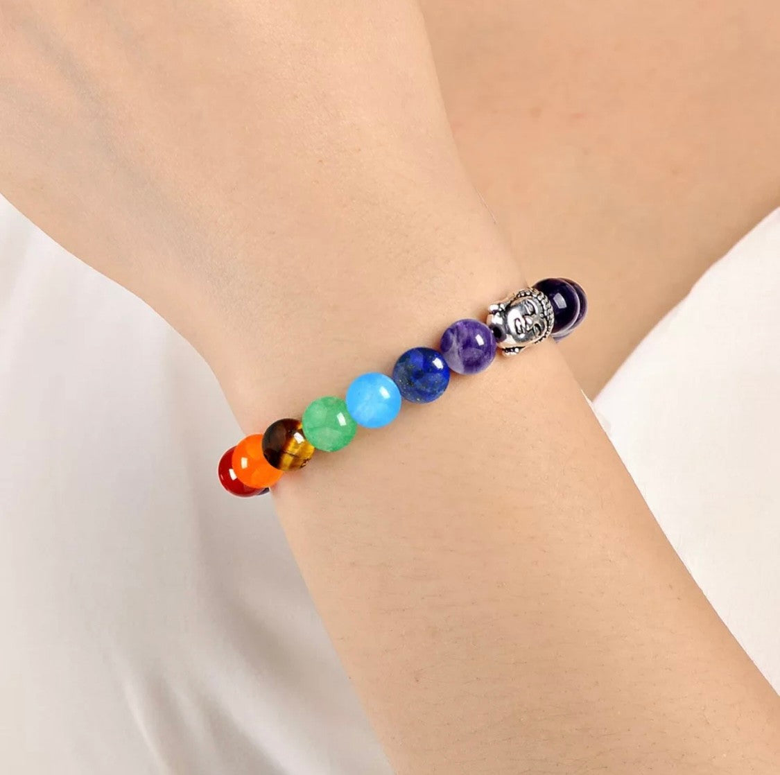 Black Obsidian Chakra Bracelet