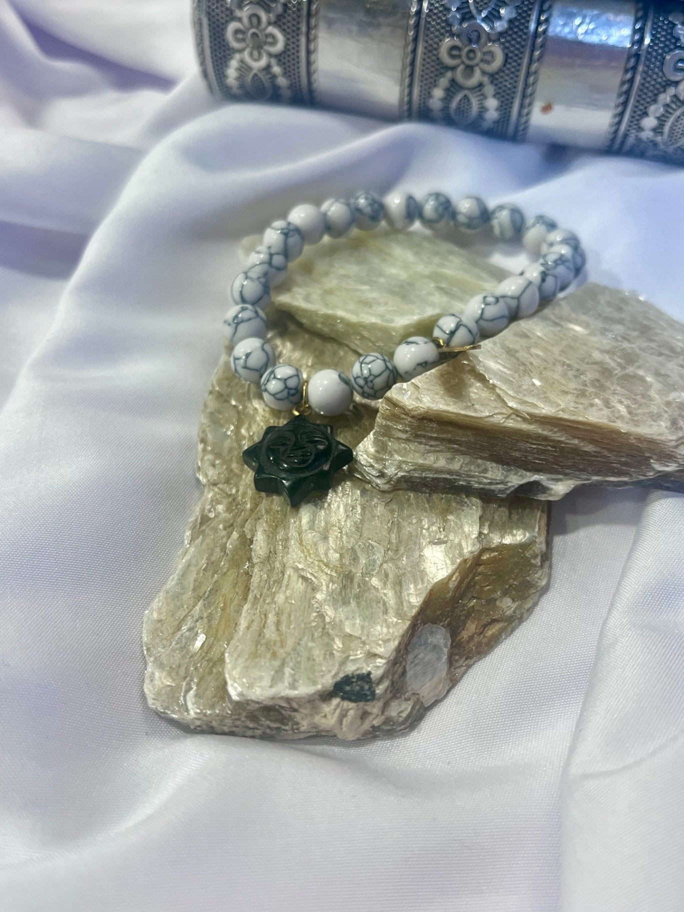 Howlite Sun Bracelet – Calm Mind, Inner Strength & Balance