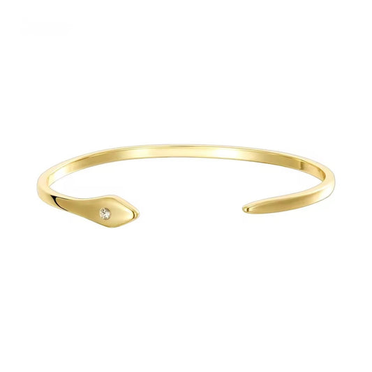 Golden Serpent Bracelet Cuff – Transformation, Power & Protection
