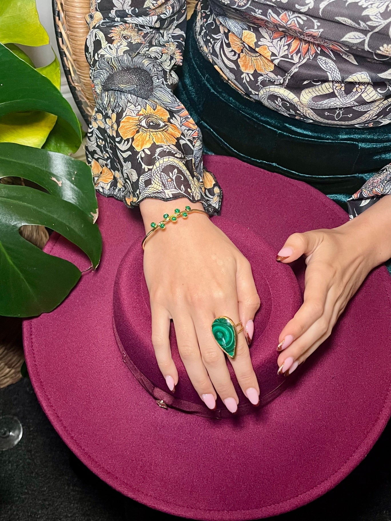 Malachite Goddess Bangle – Protection, Transformation & Heart Healing