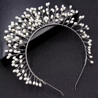 Pearl Silver Wired headband