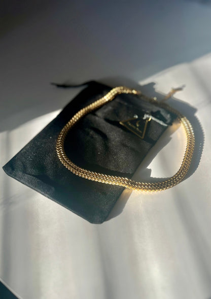 CHUNKY GOLD STAINLESS STEEL NECKLACE