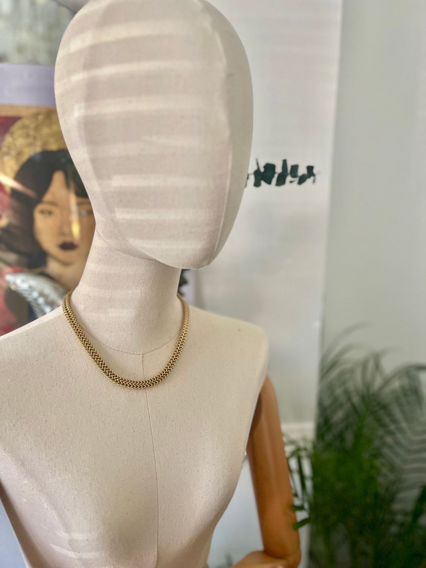 CHUNKY GOLD STAINLESS STEEL NECKLACE