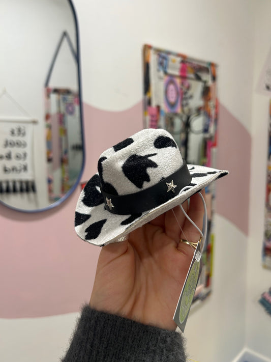 Cow Print Pet Hat Large