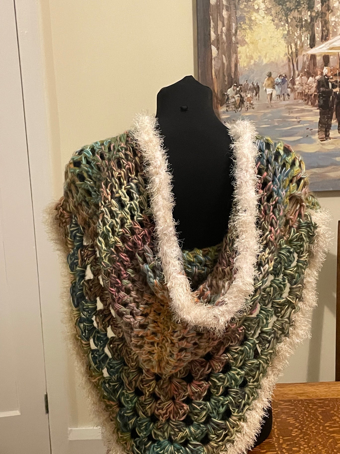 Hooded poncho