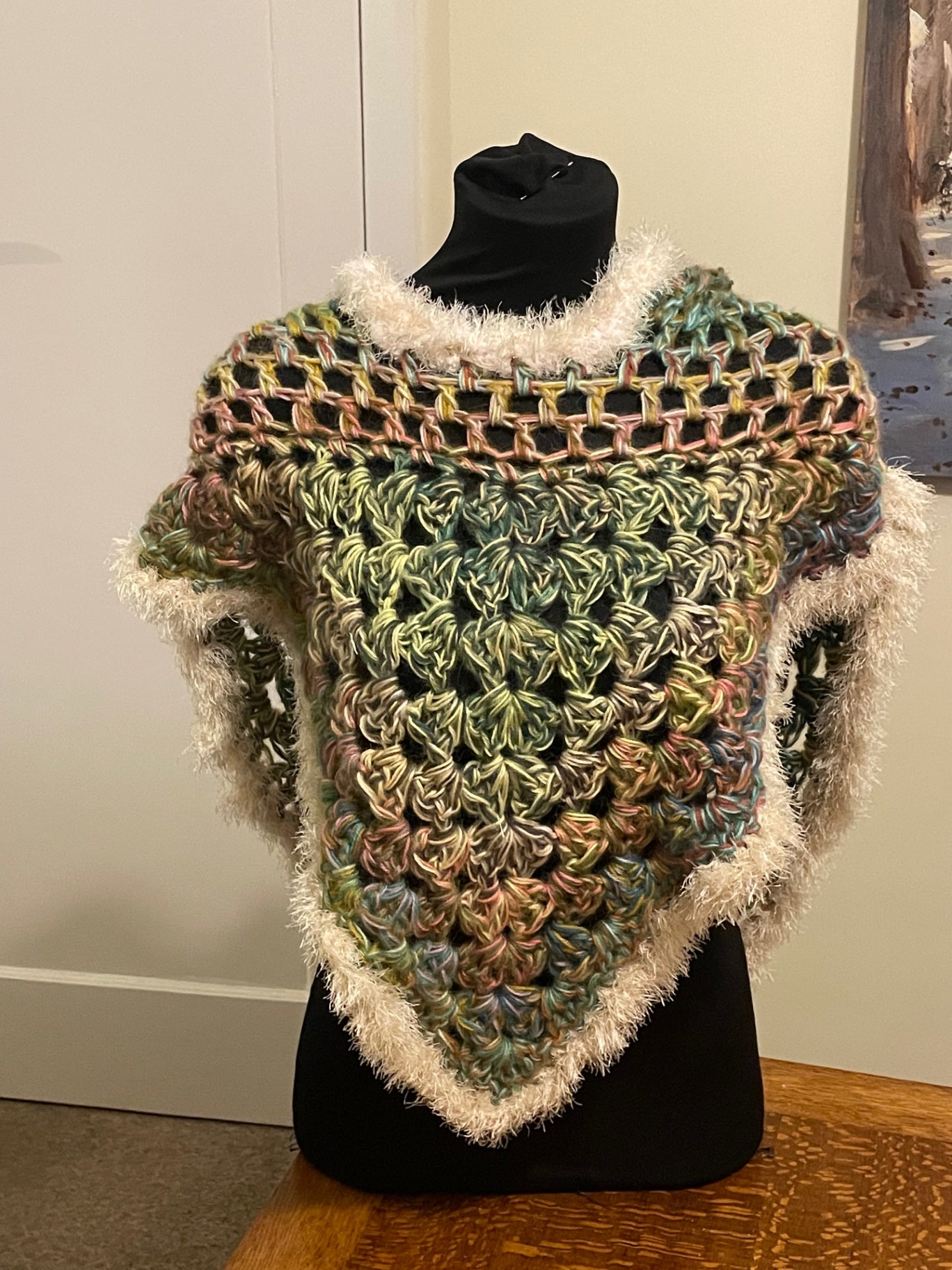 Hooded poncho